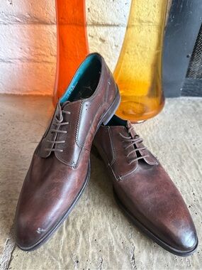 Ted Baker Brown Leather Derby Shoes